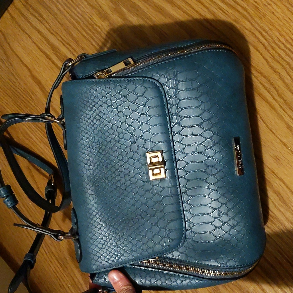 Teal crossbody bag